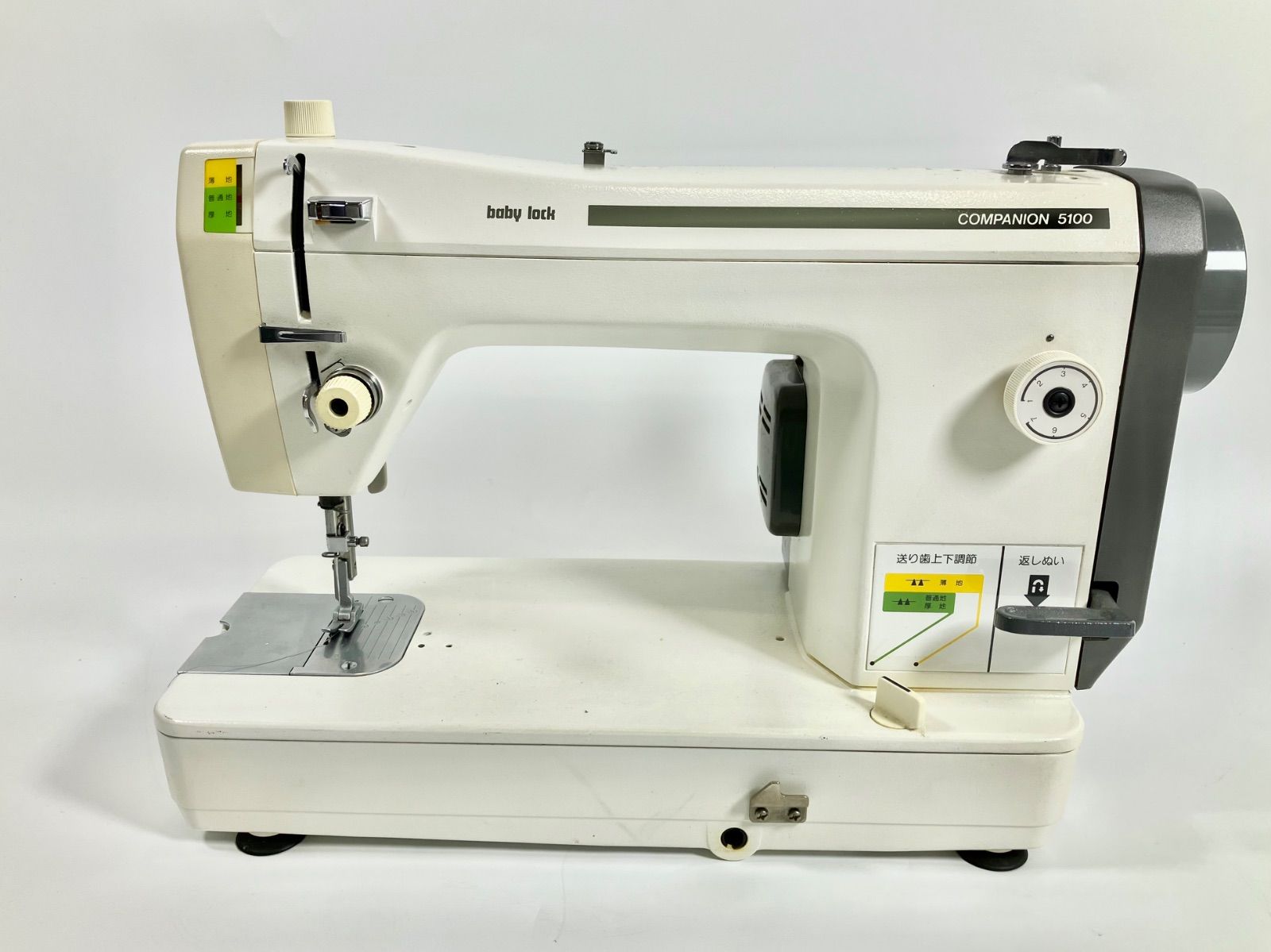 B-79 稼動品 JUKI ジューキ babylock ベビーロック companion 5100 コンパニオン5100 B-6型 職業用ミシン ミシン 生活家電 フットコントローラー ボタン穴がかり付