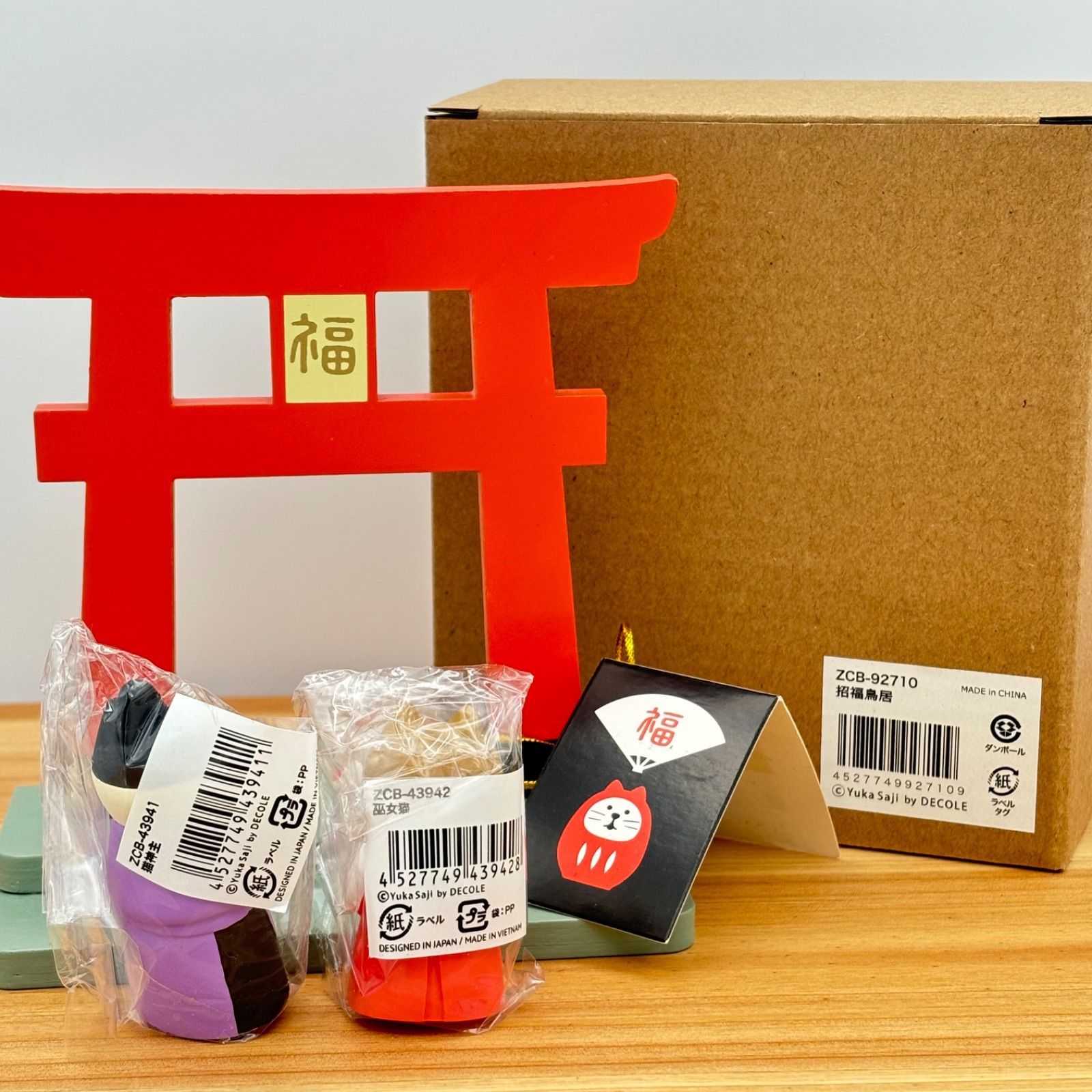 コンコンブル concombre 【 新品・未使用 】DECOLE デコレ 招福鳥居 猫 