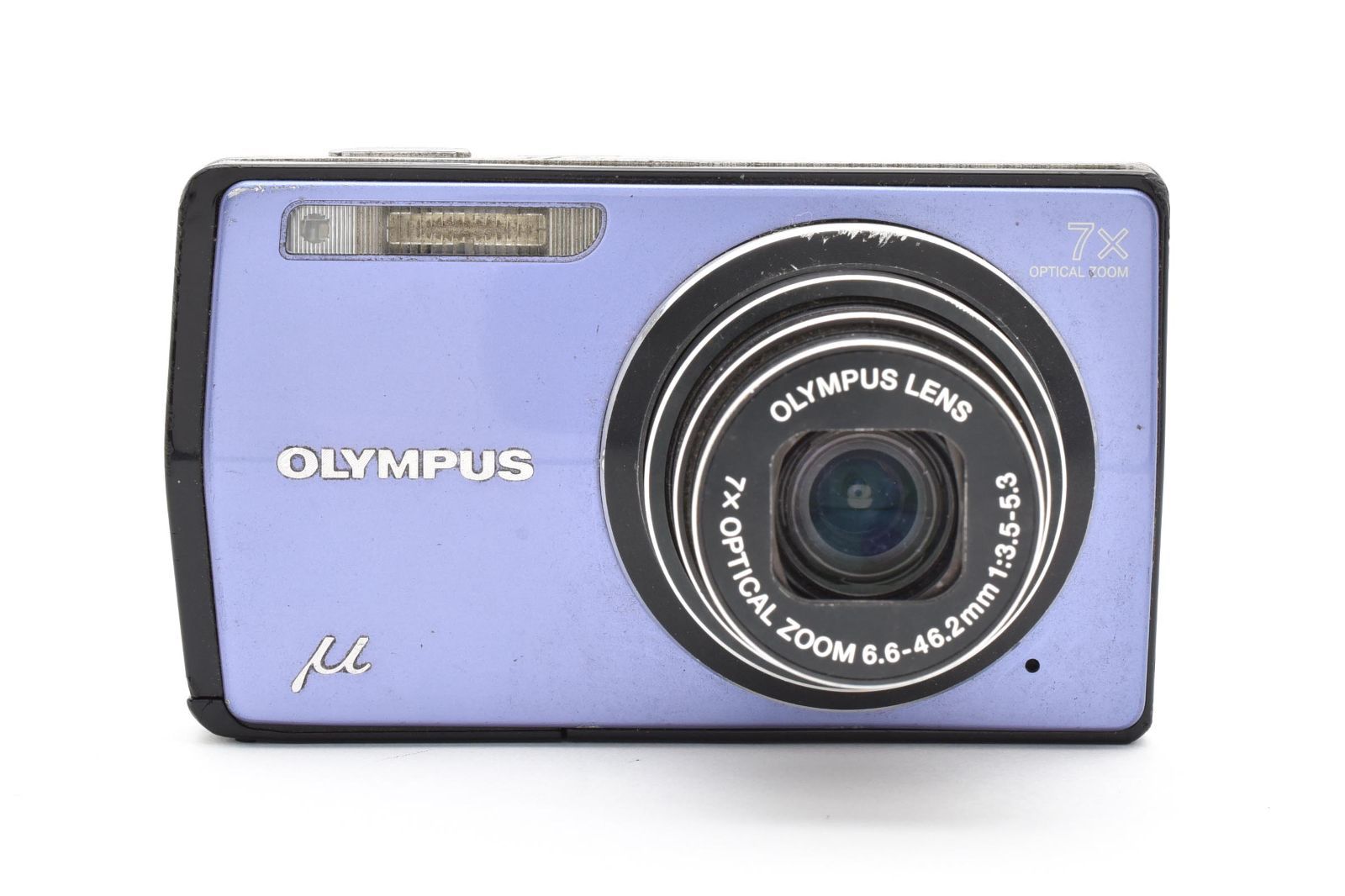 動作品・ジャンク品】OLYMPUS μ-7000 ブルー デジカメ 液晶に