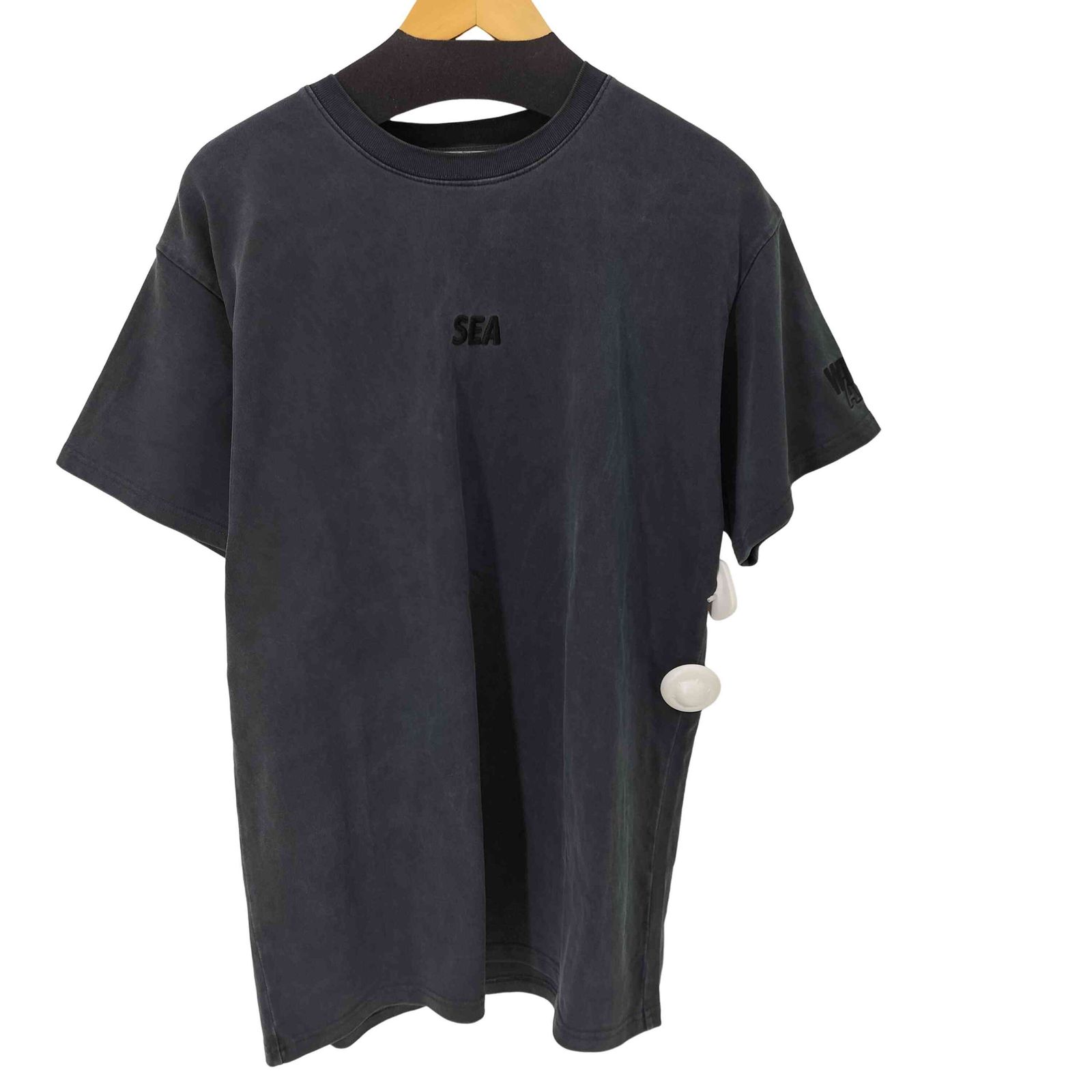 ウィンダンシー WIND AND SEA SEA PIGMENT TEE ロゴ刺繍S/S Tシャツ ピグメント メンズ JPN：L 