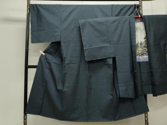 平和屋着物●男性 本場大島紬 アンサンブル 吉祥文 正絹 CAAS0277th