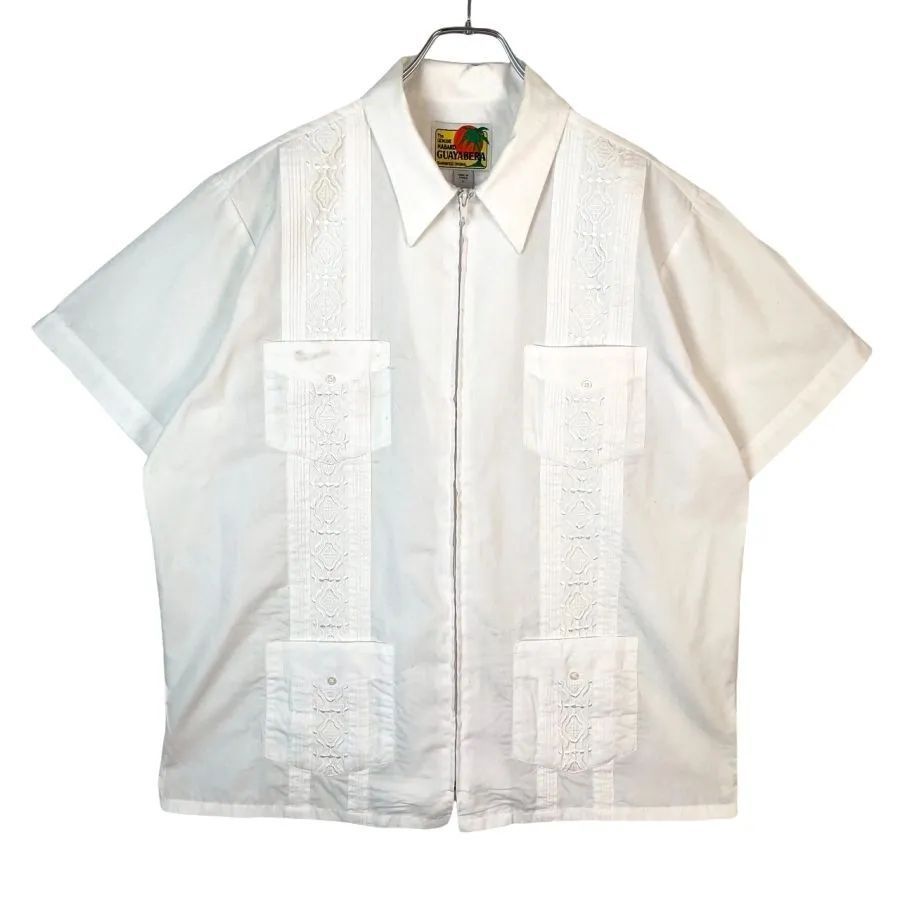 ハバンドHatband Guayaberaジップアップキューバシャツ半袖