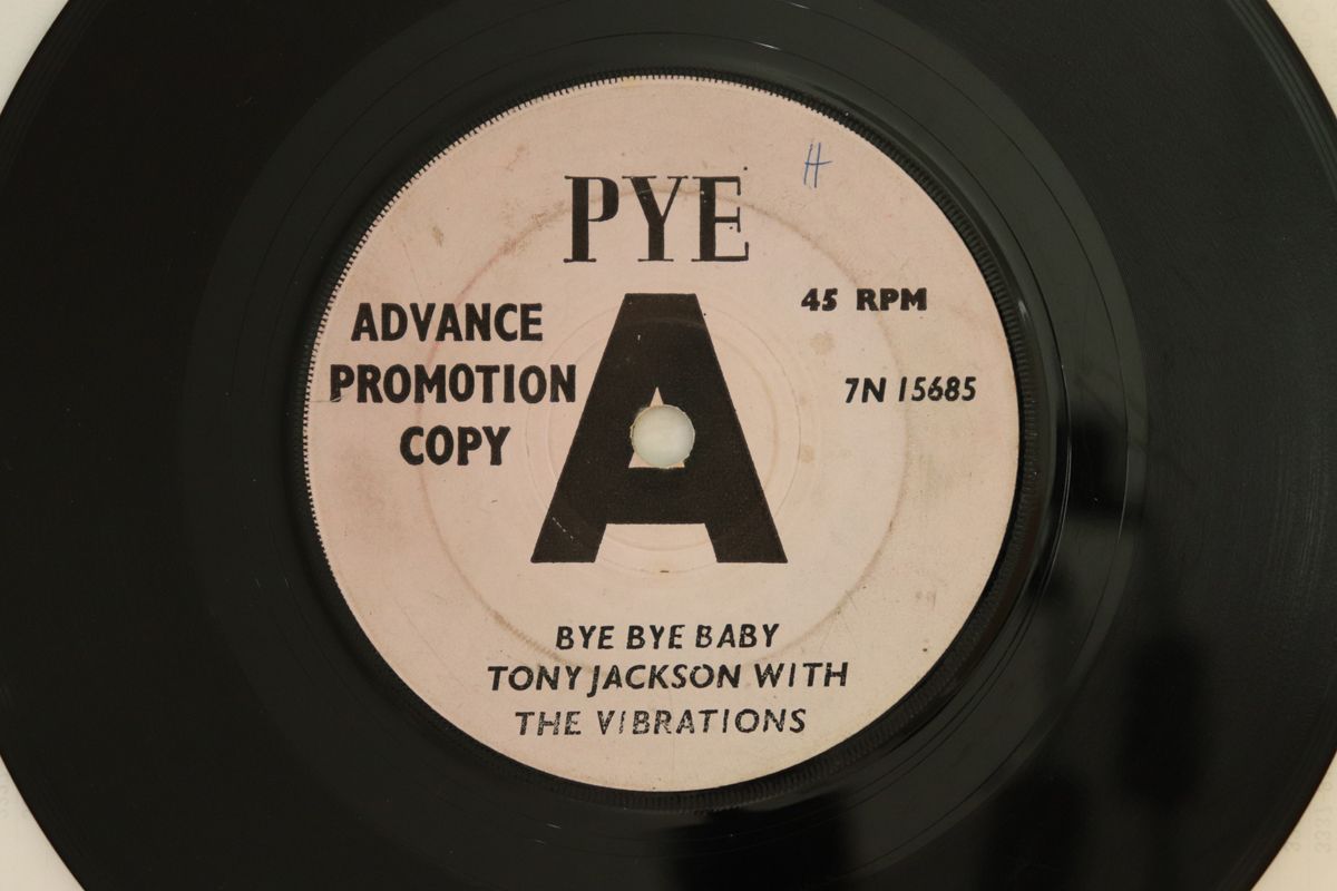 英7” Tony Jackson &amp; The Vibrations Bye Bye Baby 7N15685 Pye Records プロモ /00080 英7” Tony Jackson & The Vibrations Bye Bye Baby 7N15685 Pye