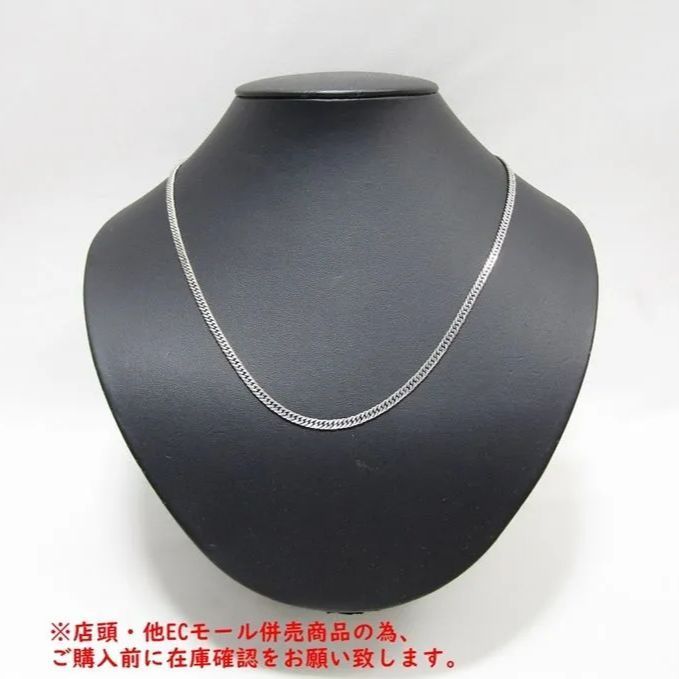 併売商品 ◆ ◆喜平ネックレス PT850 プラチナ 6面 ダブル 約50cm 造幣局ホールマーク 人気 メンズ レディース M1056