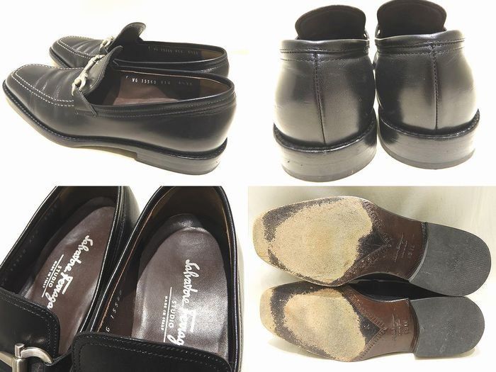 フェラガモ ブラック ローファー 6 1/2 Salvatore Ferragamo - フェラガモ Ferragamo 靴 メンズ