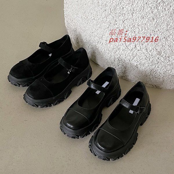 パンプス 厚底 スエードタッチ レザータッチ 履きやすい 痛くない デイローヒール 春夏秋冬 オールシーズン シンプル pai5a977916