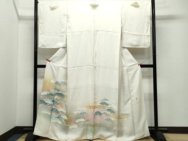 平和屋着物○京友禅の第一人者 松井青々 訪問着 吉祥花文 暈し染め