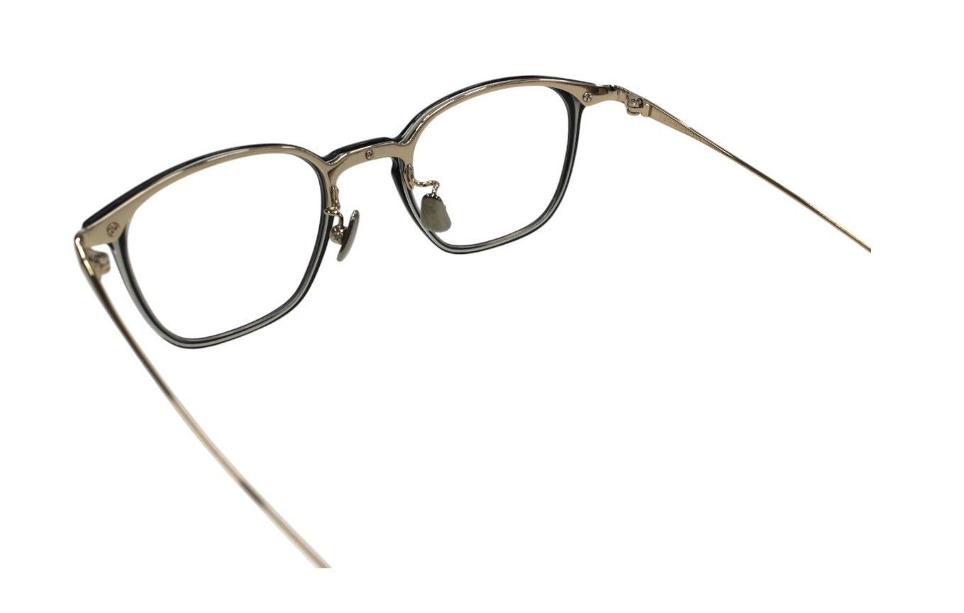 新品 日本製 HAMAMOTO βチタン メガネ 47 グレー レンズ交換可 