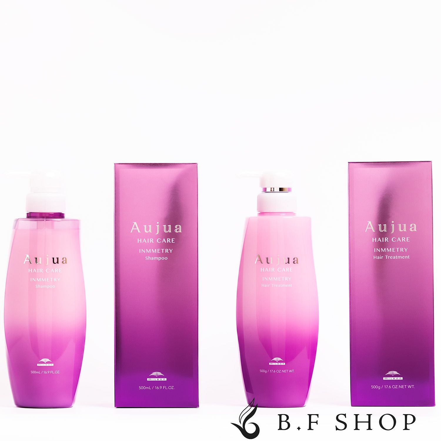 セット品 ミルボン オージュア インメトリィ シャンプー 500ml ヘアトリートメント 500g milbon aujua LSC