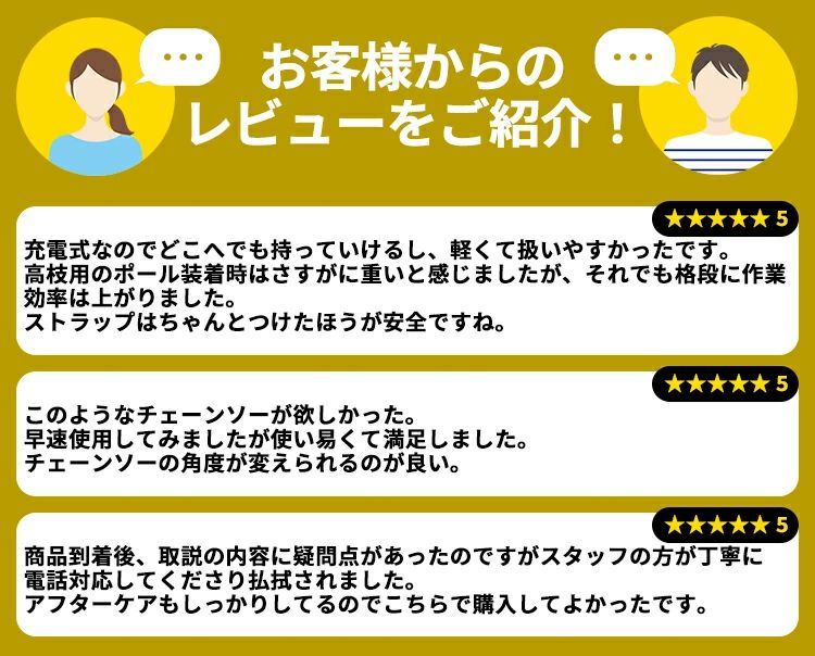 電動チェーンソー 高枝