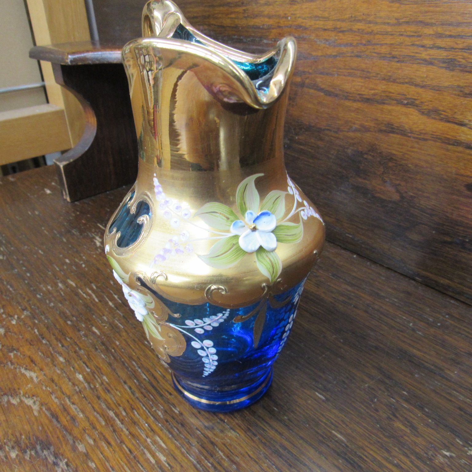 262/◇ベネチアンガラス ムラーノ ピッチャー 工芸ガラス