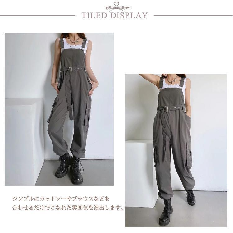 パンツ カーゴサロペット