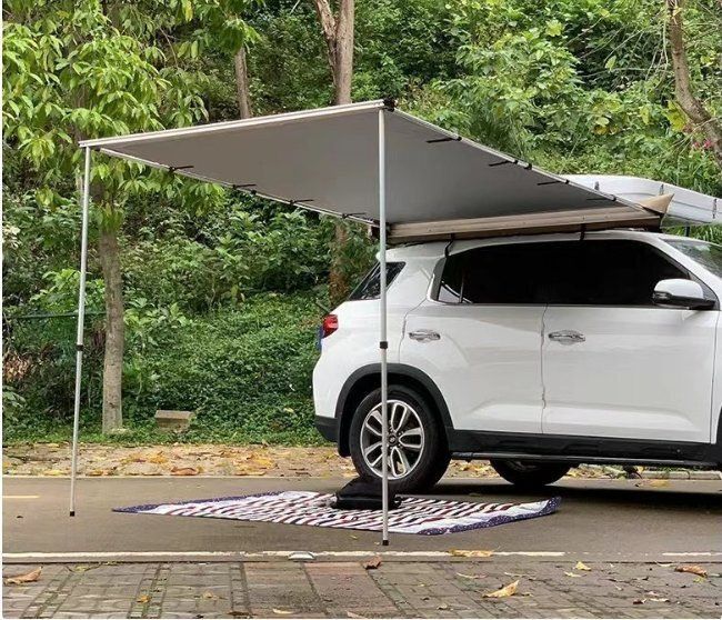 品質保証 便利グッズ アルミ合金製 サイドオーニング カーサイドオーニング オーニングテント カーサイドタープ 汎用 屋根 収納式1.5m 2m