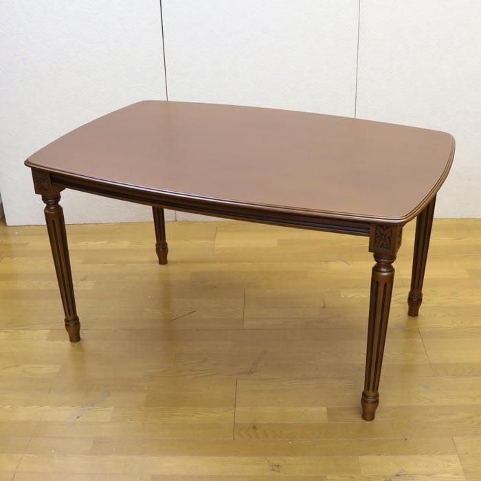 イタリア ダイニングテーブル 150cm テーブル 机 4人がけ 長方形