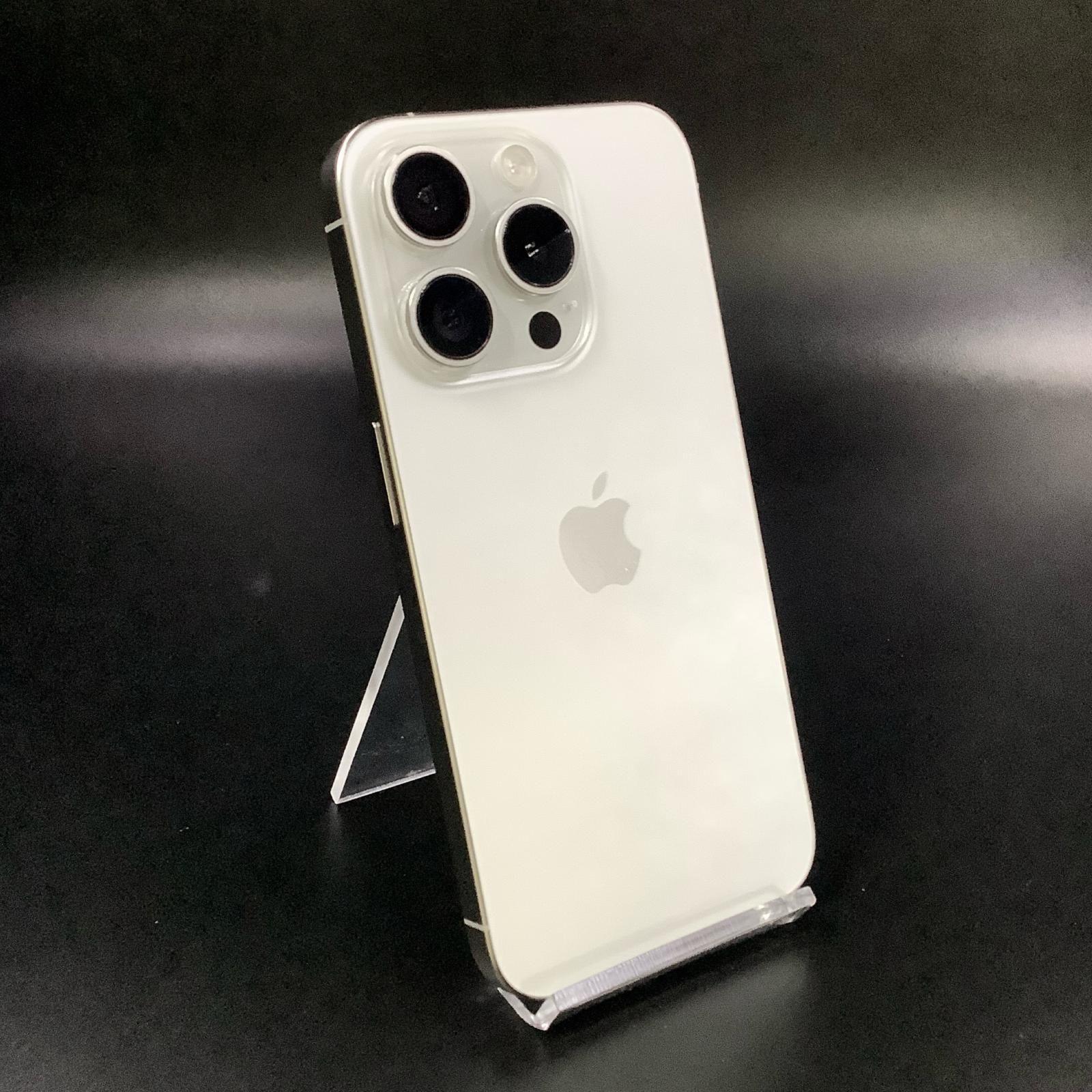 iPhone 15 Pro 512GB ホワイトチタニウム SIMフリー 白ロム 美品 動作