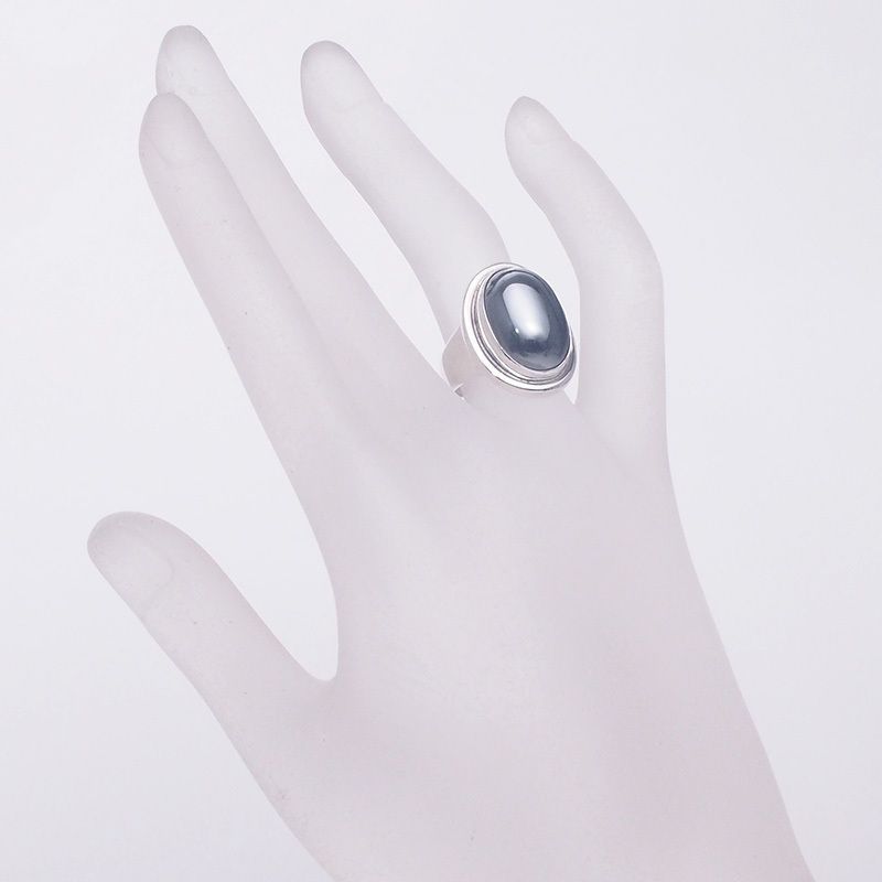 ジョージ・ジェンセン GEORG JENSEN ヘマタイト リング 46A 11号