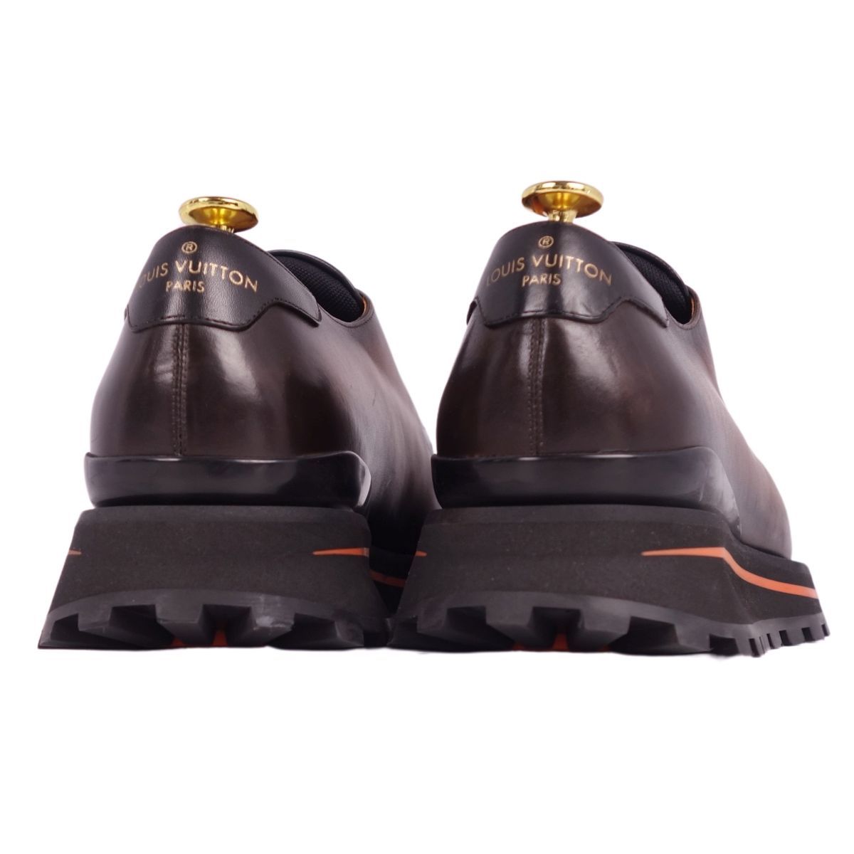 極美品 ルイヴィトン LOUIS VUITTON ゴンクール ライン レザーシューズ ダービーシューズ ビジネスシューズ 革靴 メンズ  7(26.0cm相当) ブラウン