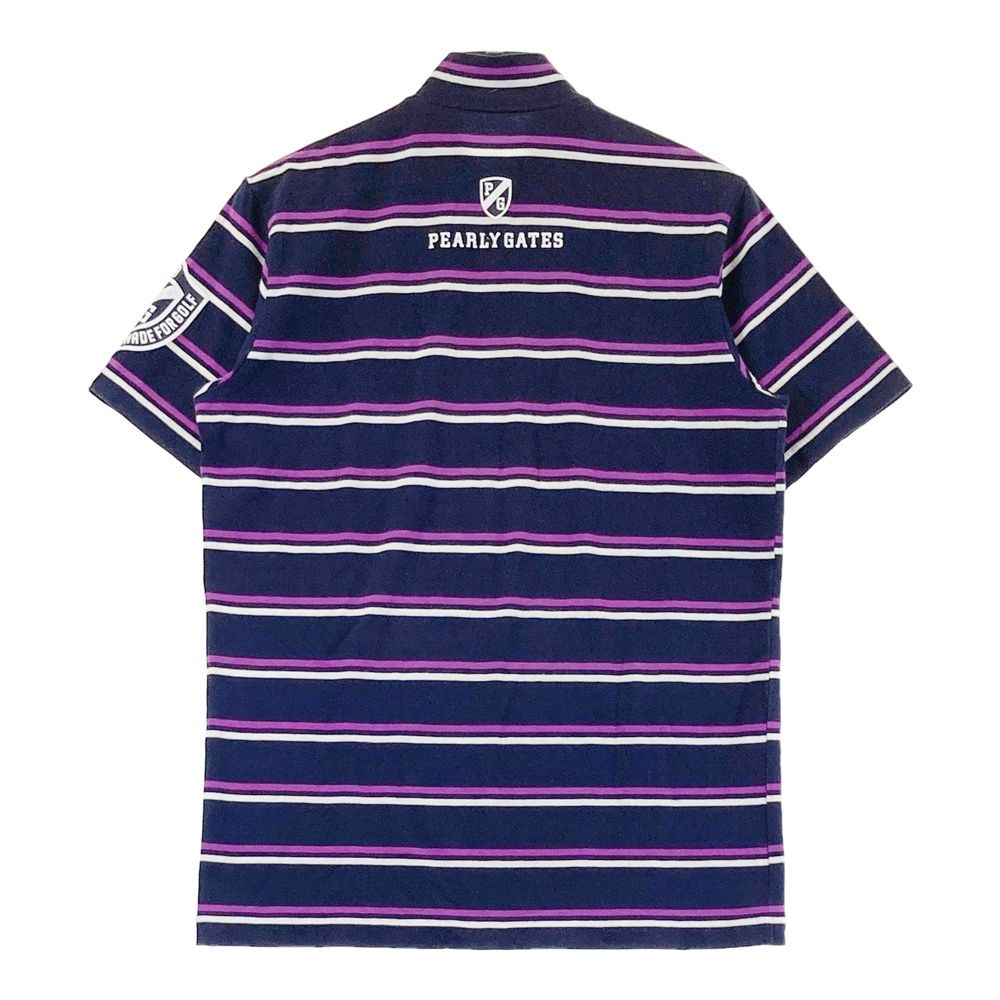 PEARLY GATES 半袖シャツ ボーダー メンズ サイズ5 PEARLY GATES 半袖シャツ ボーダー メンズ サイズ5 【公式通販】
