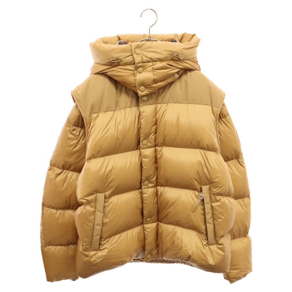 BURBERRY LONDON (バーバリーロンドン) デタッチャブルスリーブ フーデッド パファー ダウン ジャケット 8059141 キャメル