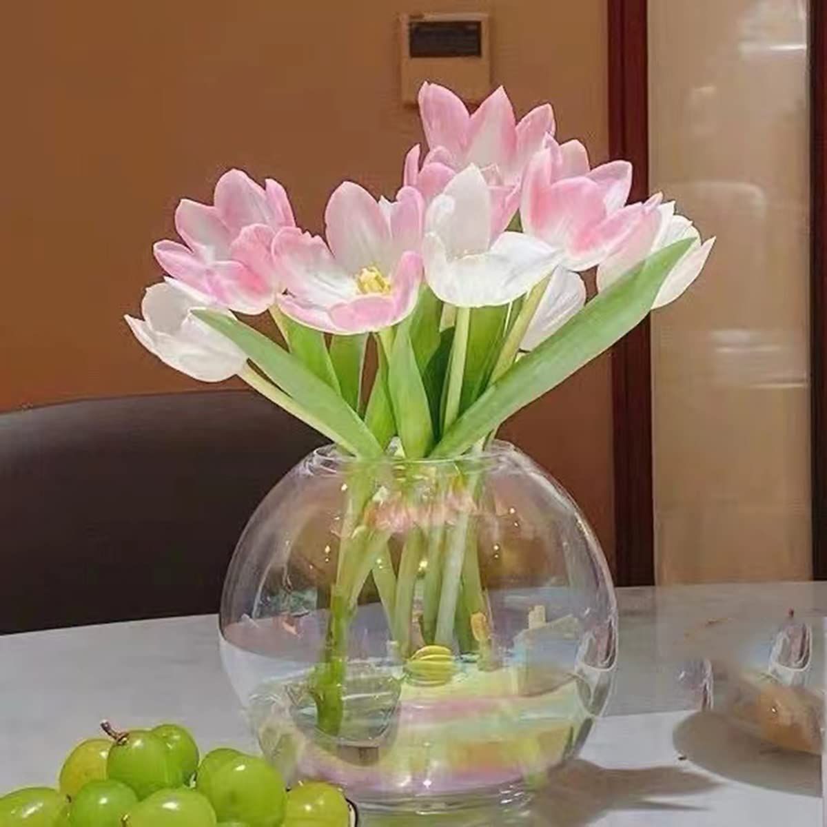 格安人気 丸くて大きいガラスの花瓶 Moneycoachinginstitute Com