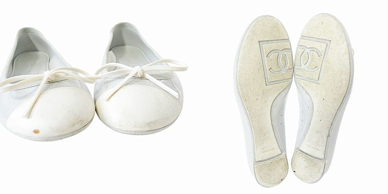 シャネル CHANEL ココマーク ラバー フラット シューズ パンプス