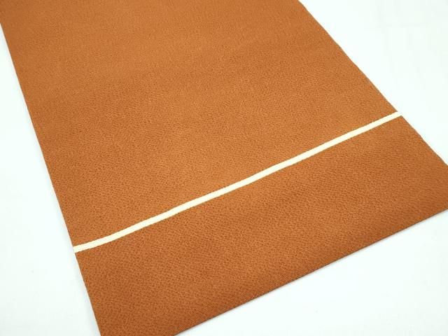 平和屋着物■極上　浦野理一　九寸名古屋帯　灰茶色　鬼しぼ縮緬　逸品　未使用　CZAA3690s5 平和屋着物□極上 浦野理一 九寸名古屋帯 灰茶色 鬼しぼ