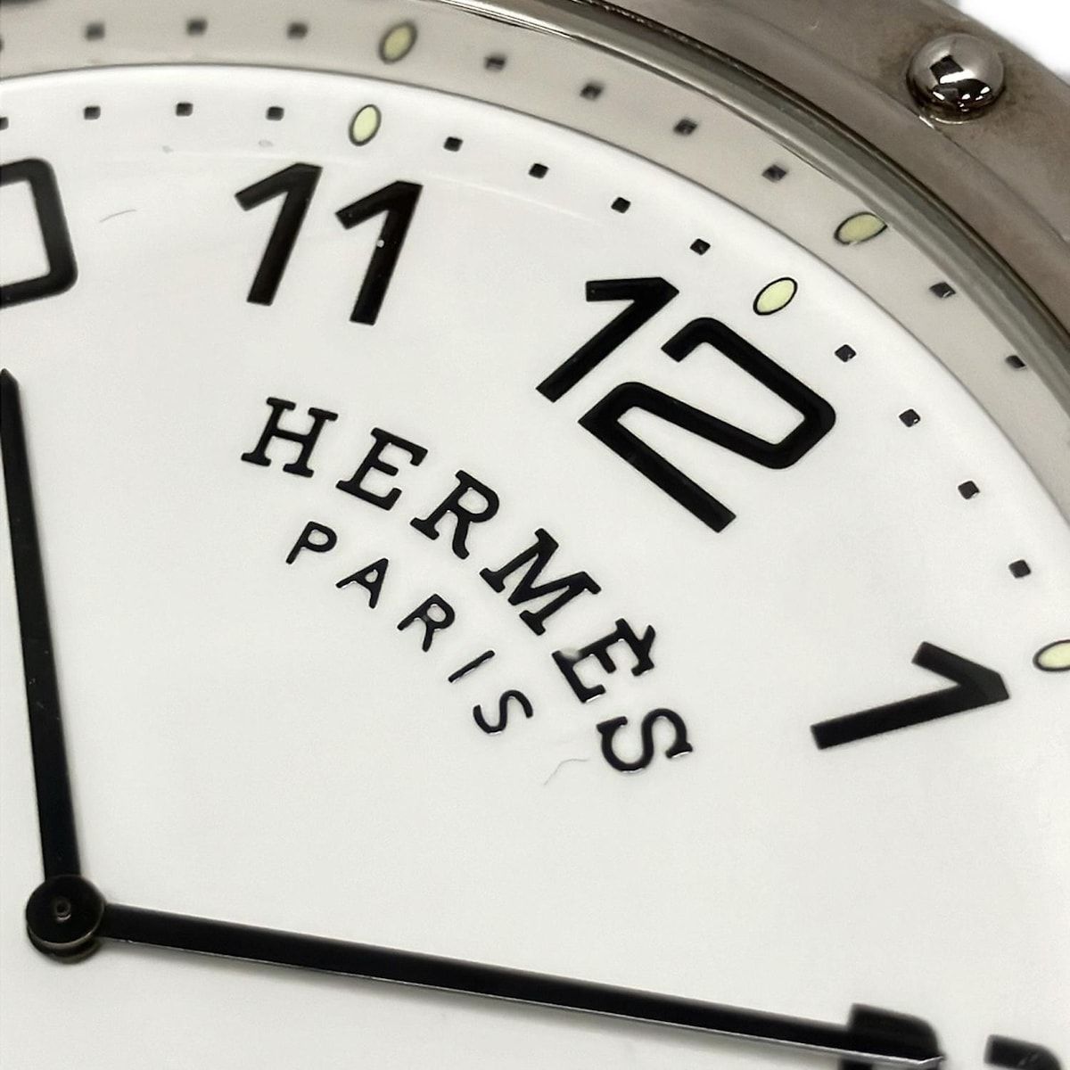 美品☆エルメス HERMES置時計 PE-CL1.540 クリッパー リーベル