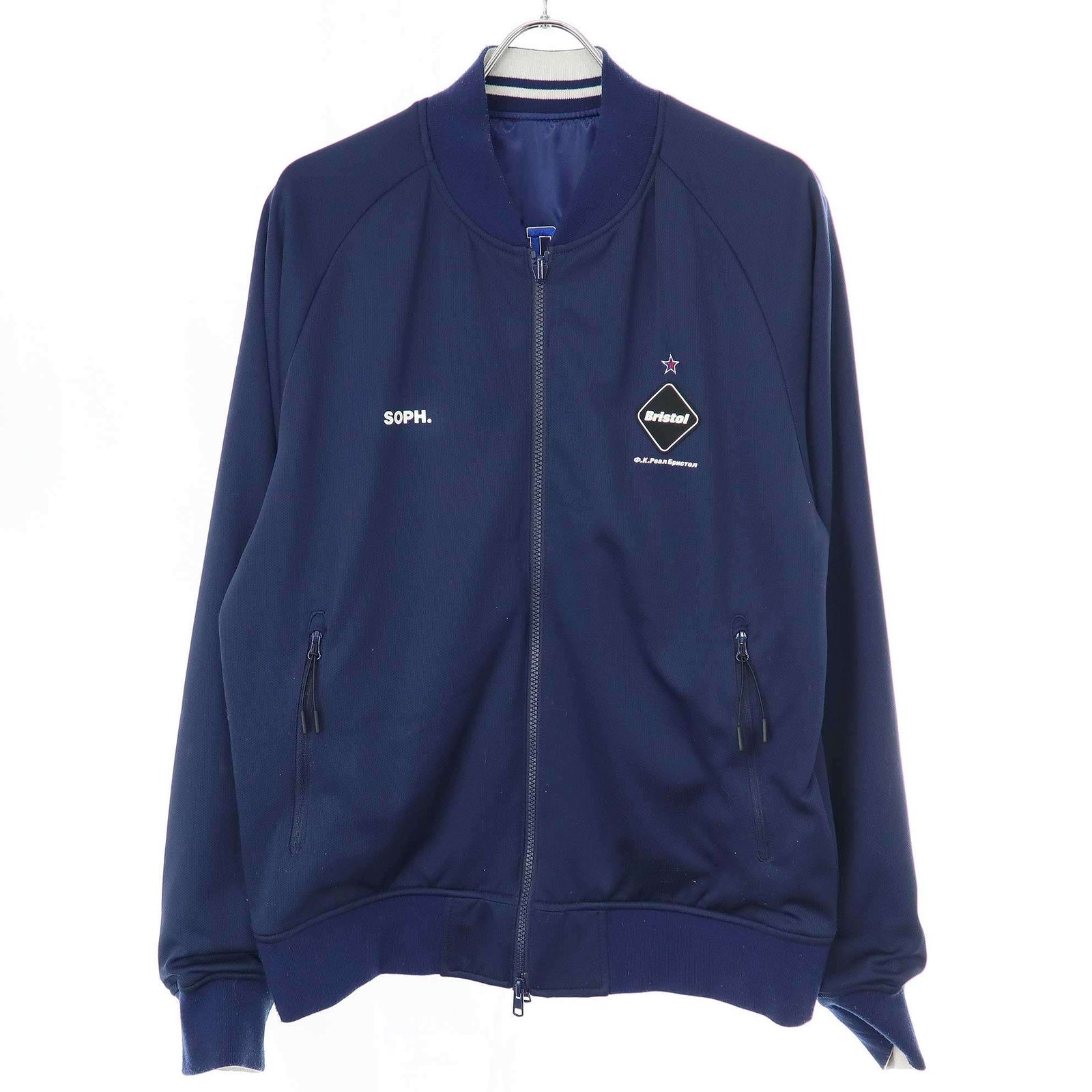 新品　F.C.R.B. リバーシブルジャケット　L ネイビー 新品F.C.R.B. リバーシブルジャケットL ネイビー