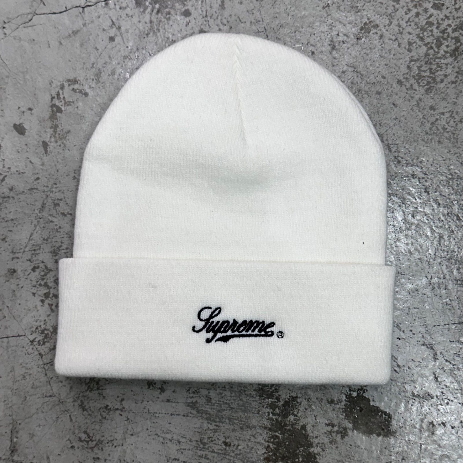 Supreme ホワイト ニット帽 国内正規 Supreme 16AW The War Report Beanie ドッグタグ