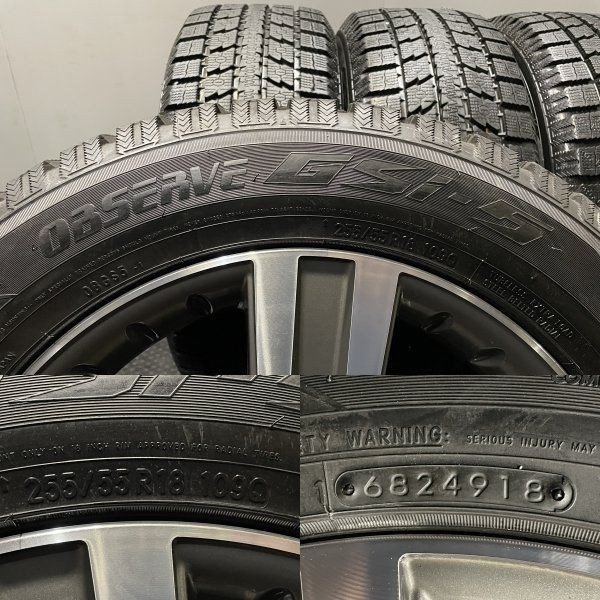 タイヤ走行短め【TOYO Gsi-5 255/55R18】スタッドレス【社外ホイール 