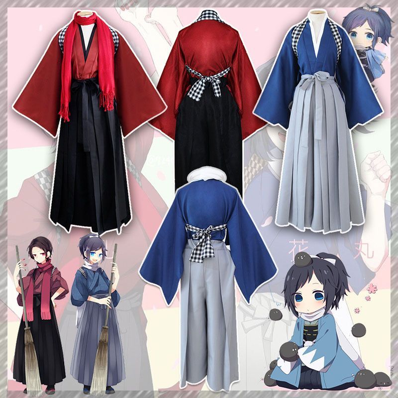 コスモンド製 刀剣乱舞 加州清光戦闘服＋大和守安定内番(おまけ)衣装 刀剣乱舞加州清光コスプレ 衣装 和服 大和守安定 内番 衣装 マフラー