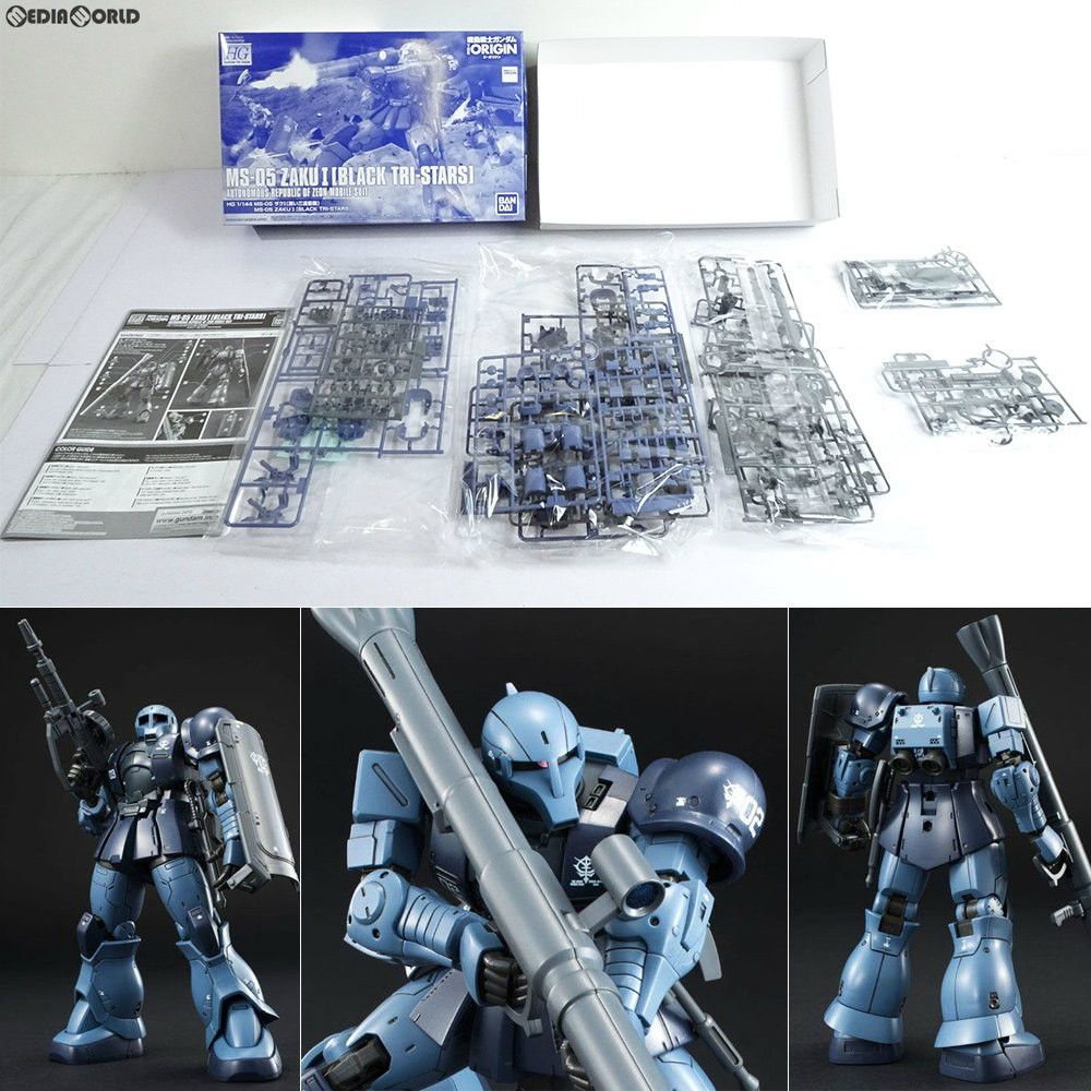 BANDAI - プレミアムバンダイ限定 HG 1/144 MS-05 ザクI(黒い三連星機) 機動戦士ガンダム THE ORIGIN(ジオリジン) プラモデル(0217585) バンダイ HG 1/144 MS-05 ザクI（黒い三連星機）【再販】【3次
