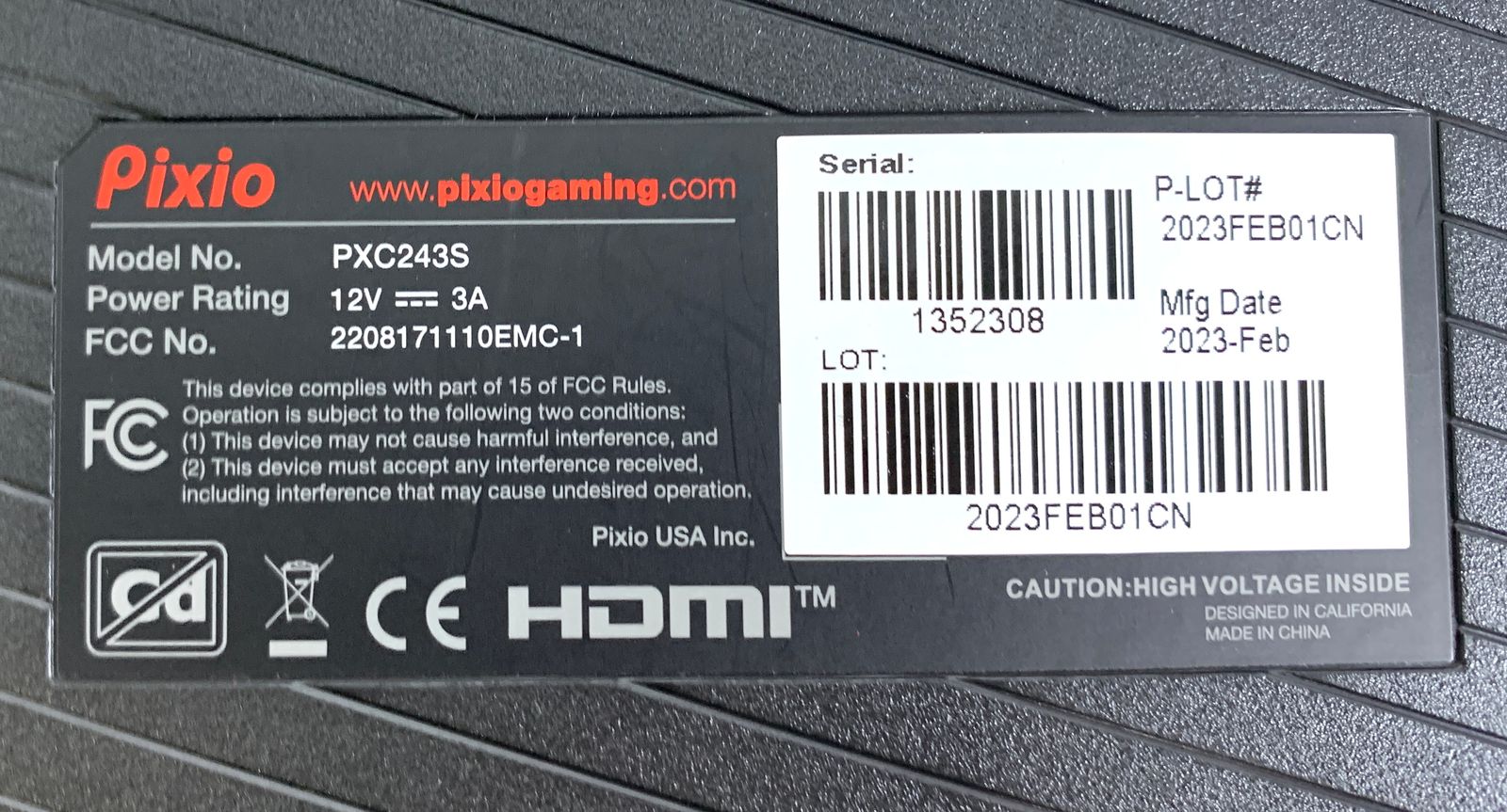 PXC243S ゲーミングモニター