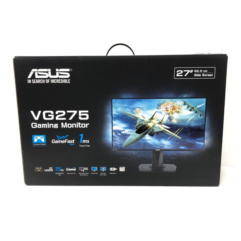 07w5139 動作OK ASUS ゲーミングモニター VG275 Gaming Monitor 27インチ IN SEARCH OF  INCREDIBLE ワイドスクリーン PC周辺機器 - メルカリ