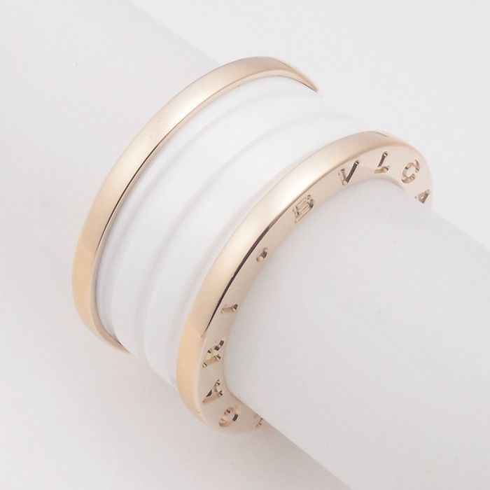 ブルガリ BVLGARI ビーゼロワン B-zero1 3バンド リング #55 K18PG