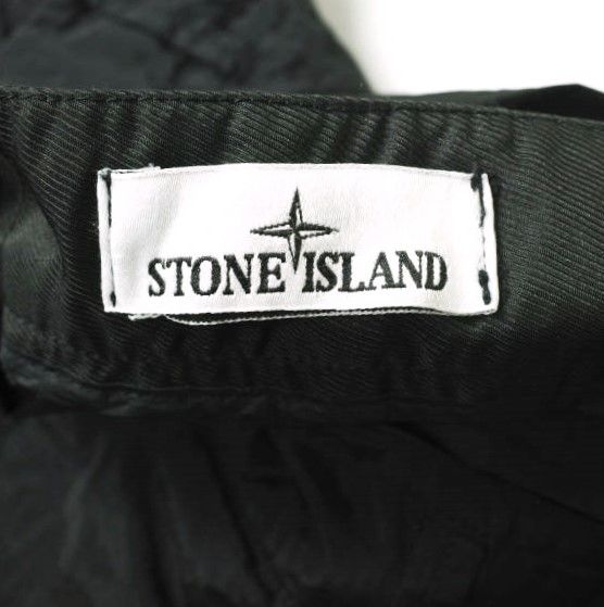 STONE ISLAND ストーンアイランド 23SS NYLON METAL TAPERED CARGO PANTS ナイロンメタルテーパードカーゴパンツ 781530919 32 BLACK IN ECONYL REGENERATED NYLON ボトムス