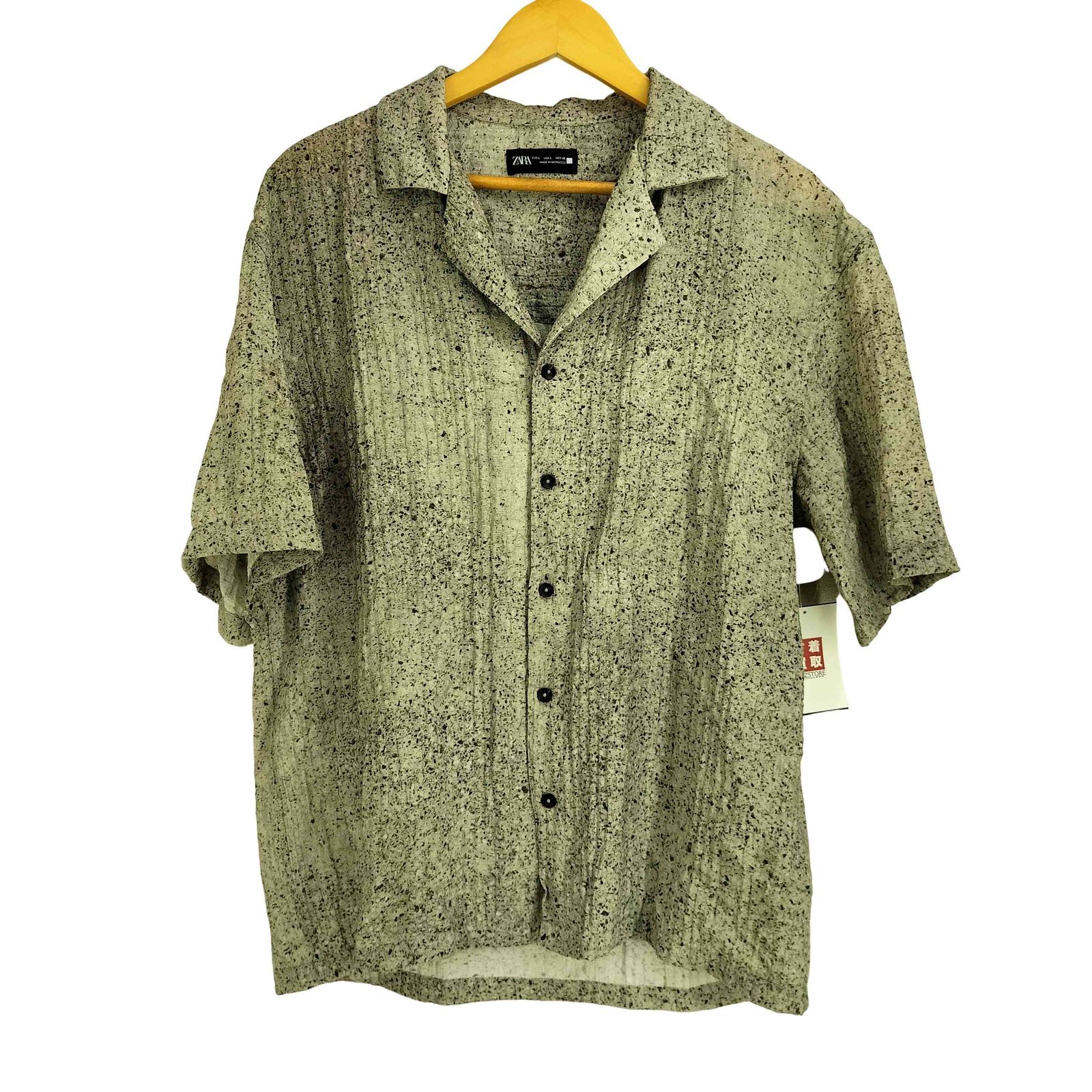 ザラ ZARA ABSTRACT PRINT SHIRT アブストラクト プリントシャツ
