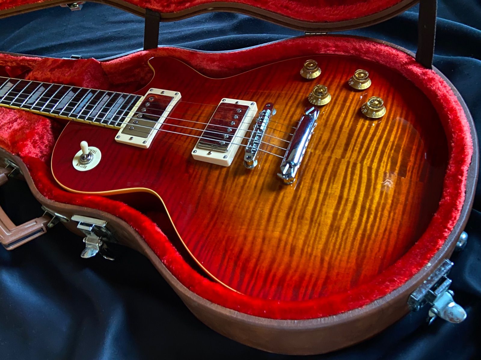 Schecter シェクター タイガーフレイム レスポール チェリーサンバースト 指板ホンジュラスローズウッド1993年 保管