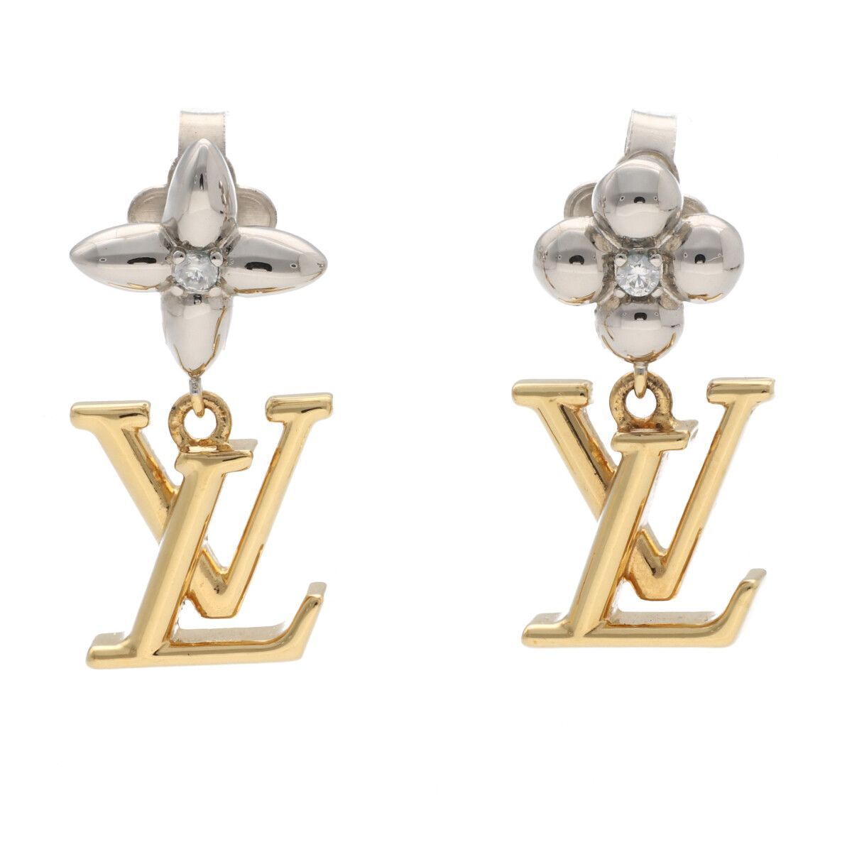 新作》LOUIS VUITTON／ピアス LV アイコニック ハート ジルコン