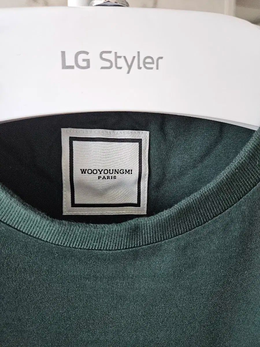 【関税込み】WOOYOUNGMI グリーン バックロゴ スウェットシャツ Wooyoungmi logo-embroidered Sweatshirt | Green | FARFETCH GE
