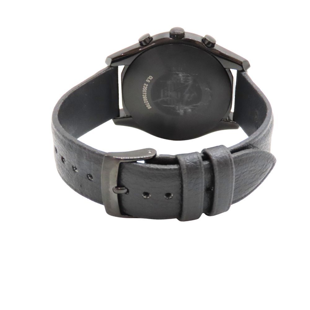  EMPORIO ARMANI エンポリオアルマーニ 腕時計 AR 11583 クロノグラフ クオーツ ブラックレザー メンズ腕時計 41 mm 無料ギフトラッピング承ります レザーベルト 時計