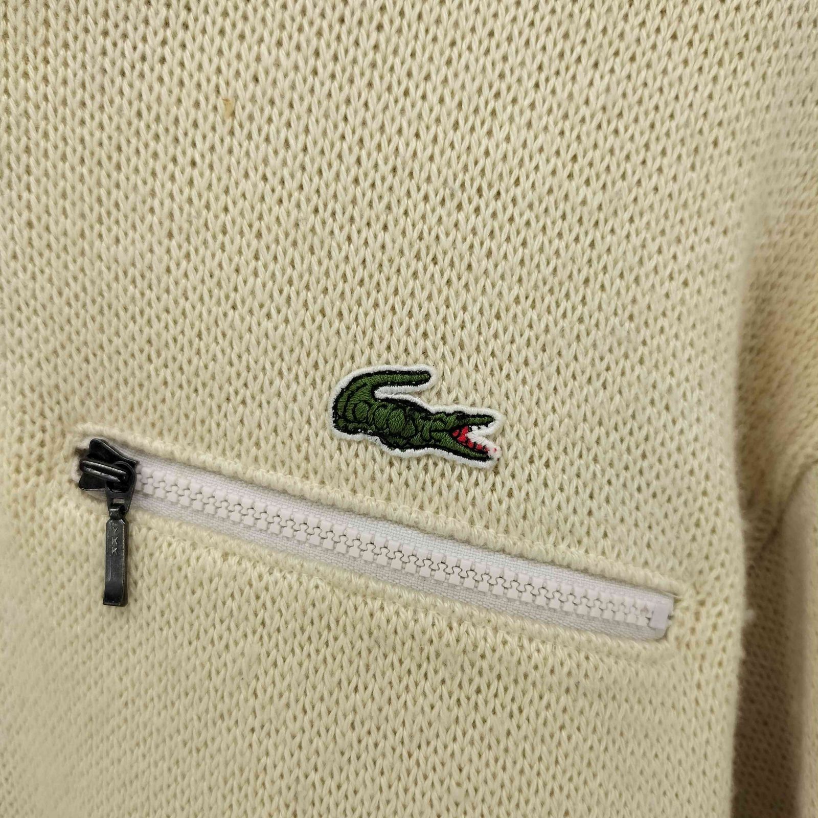 ラコステ LACOSTE ワニワッペン ハーフジップ プルオーバー