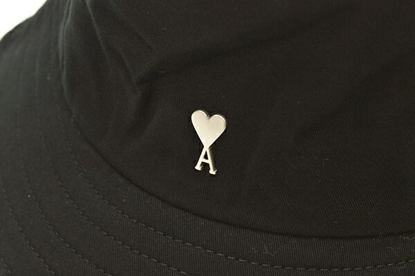 Ami Paris アミパリス バケットハット ブラック ハートロゴ AMI Alexandre Mattiussi ami paris アミパリス バケットハット
