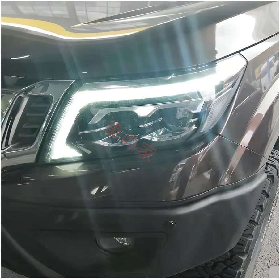 日産ナバラ2015-2025に適合するフロントヘッドランプアセンブリ フロントランププロジェクターレンズ照明 複合フロントランプアセンブリ