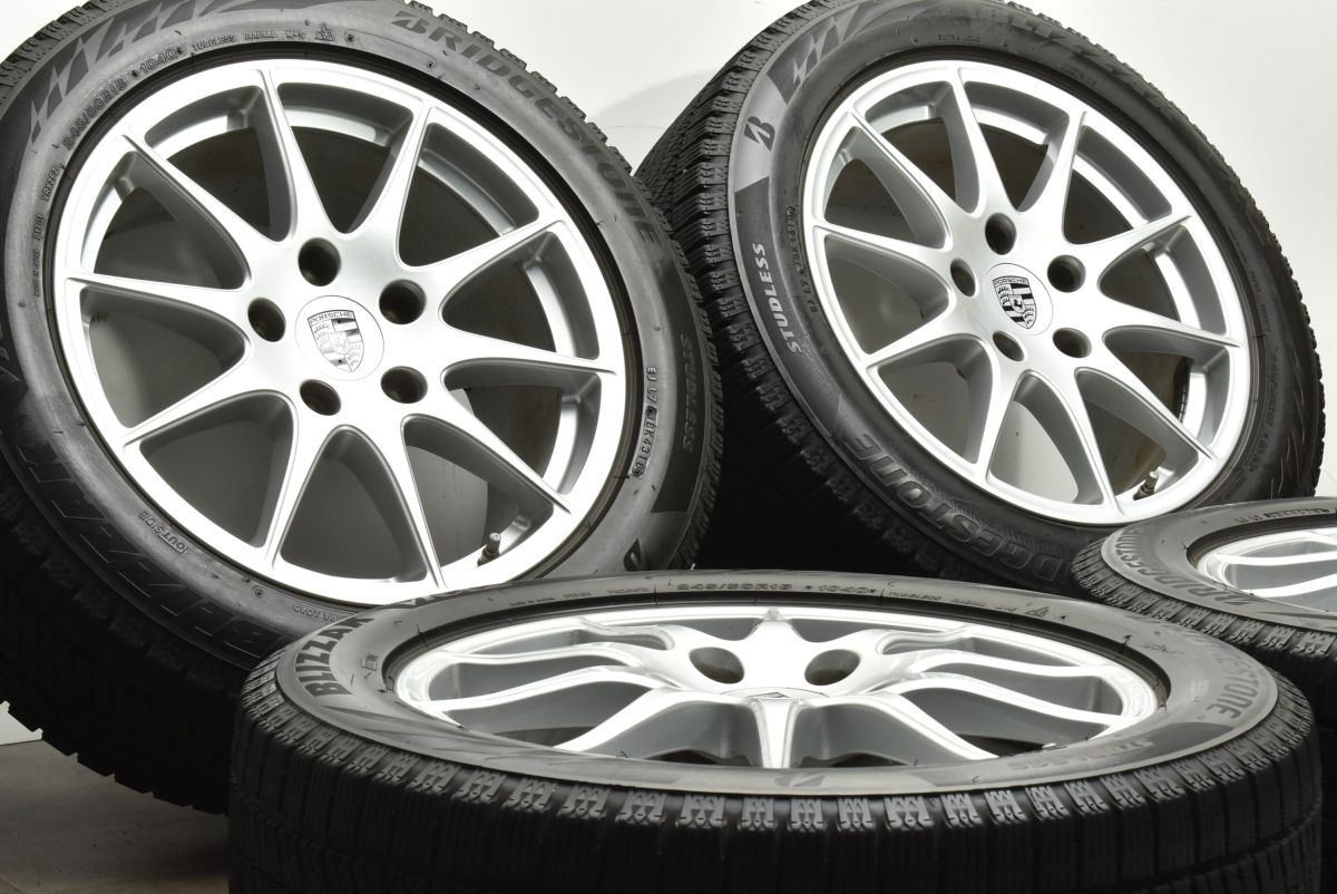 BBS製 ポルシェ 970 パナメーラ S 純正 18in 8J 59 9J 53 PCD130 ブリヂストン ブリザック VRX2 245 50R18 RD429 RD430