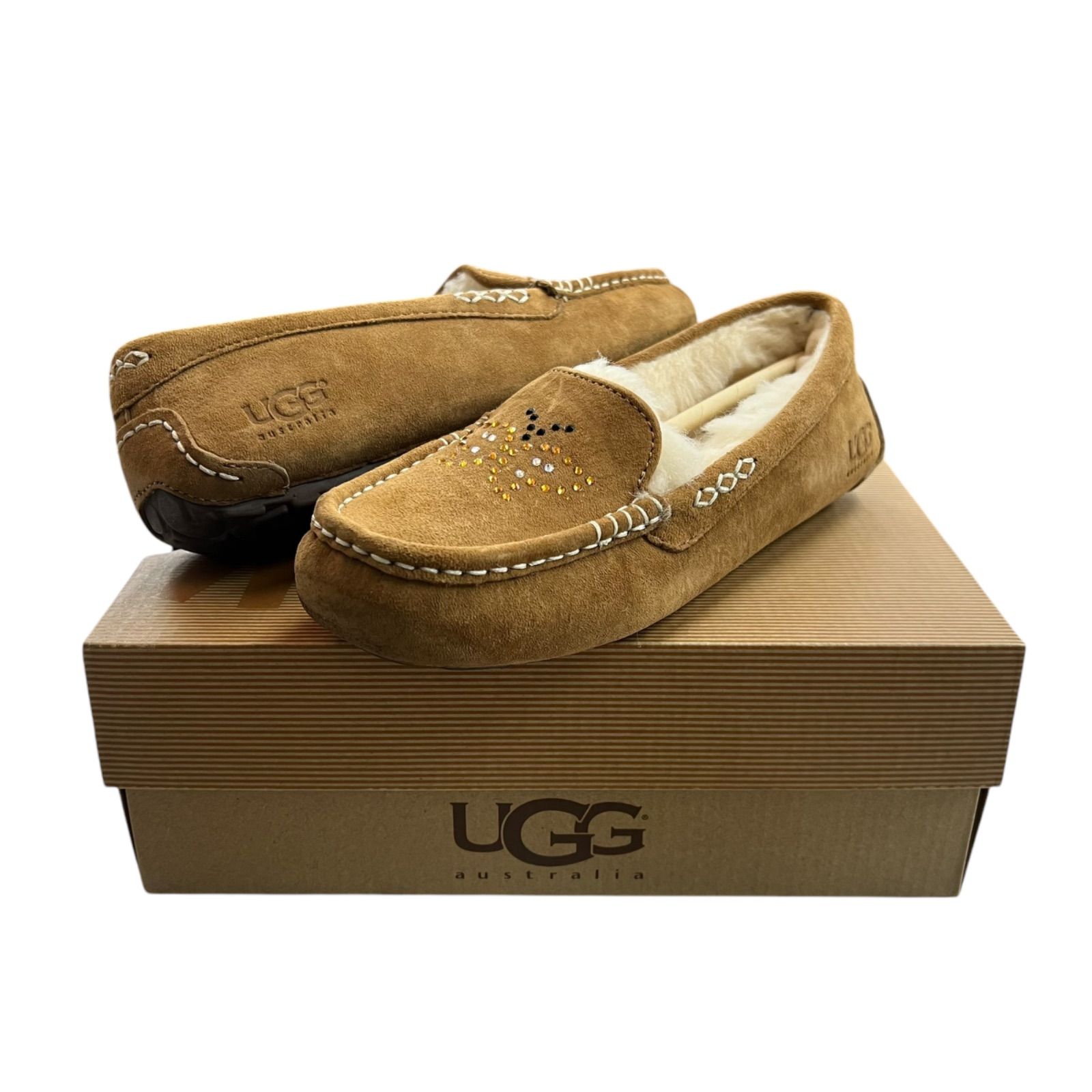 UGG アグ アンスレー モカシン シューズ デコレーション デコ UGG アグ アンスレー モカシン シューズ デコレーション デコ