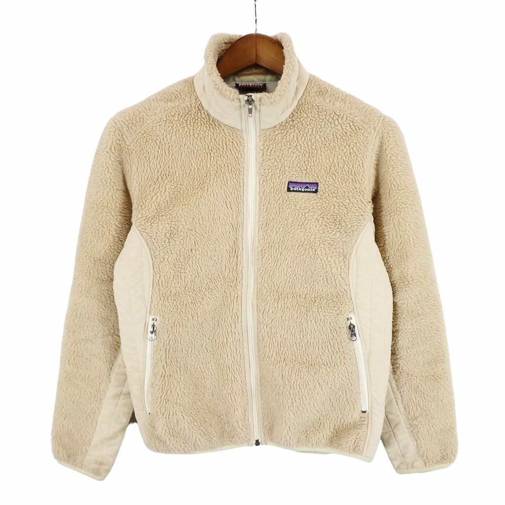 2000年代～ patagonia パタゴニア レトロX SYNCHILLA シンチラ フリースジャケット アウトドア ベージュ (レディース M)  中古 古着 O8860