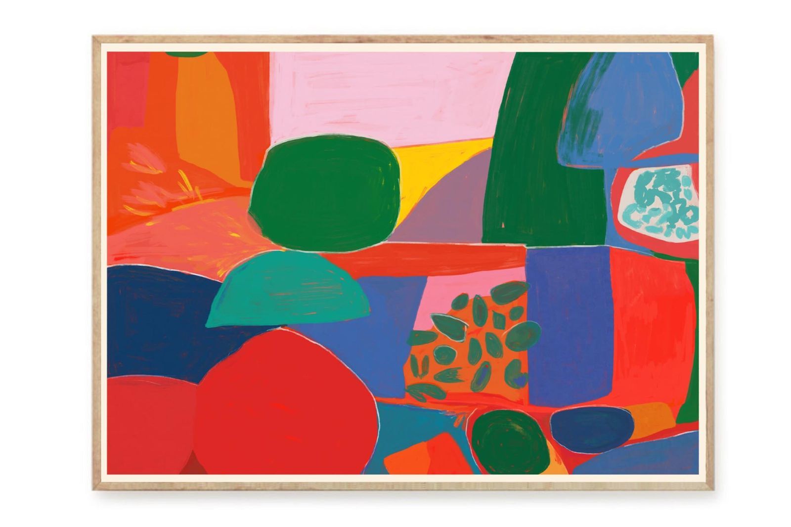 油絵 専用 赤いテーブルに置いた花瓶 抽象画 油絵 抽象 赤 SMサイズ