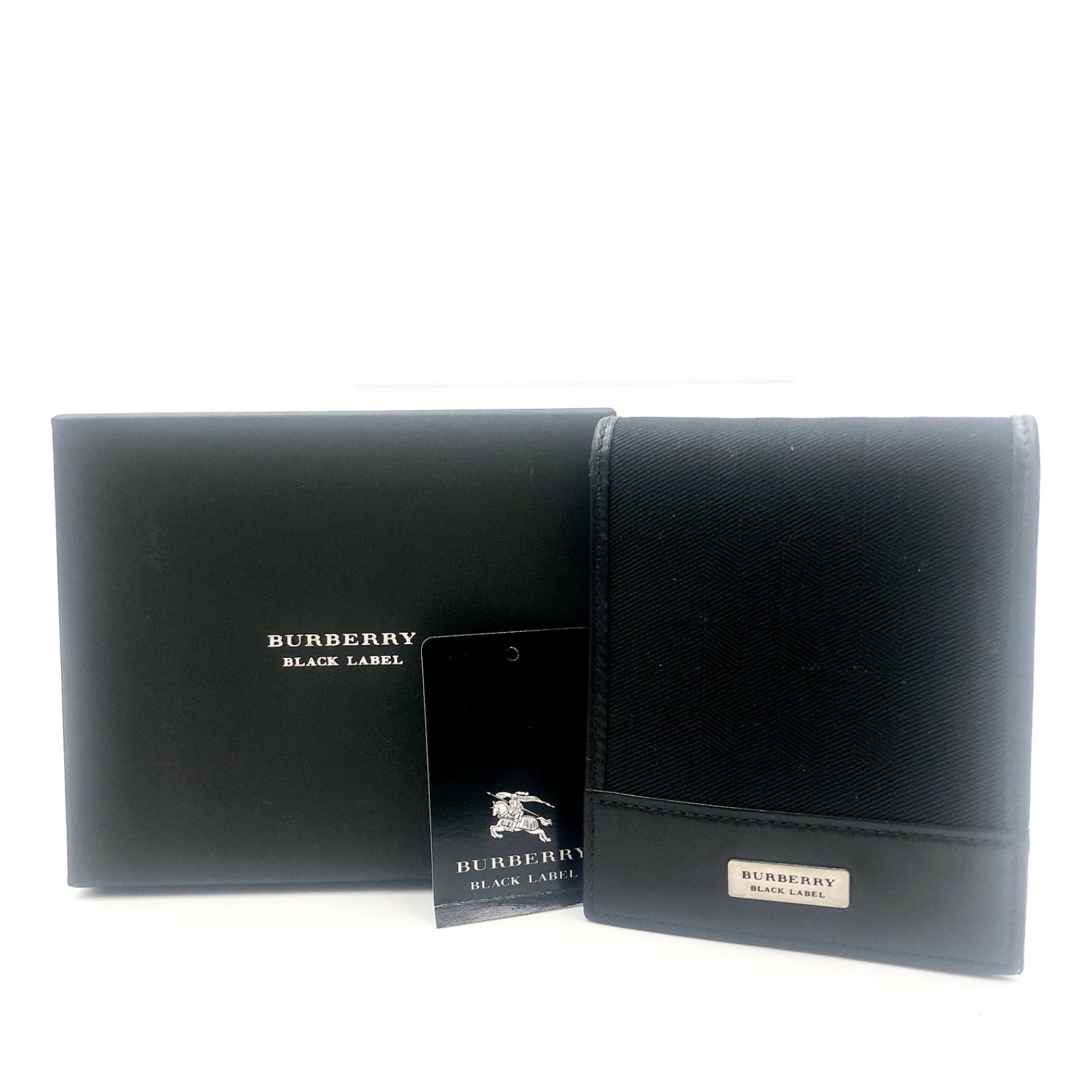 □美品□BURBERRY BLACK LABEL バーバリーブラックレーベル ロゴ 