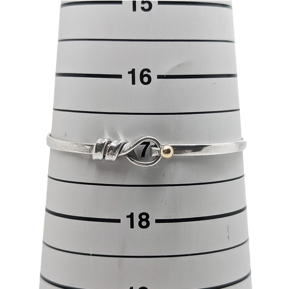 TIFFANY/ティファニー 925/750 ラブノット バングル g_141 TIFFANY